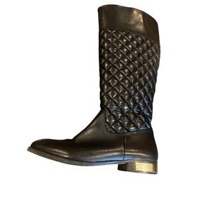 Vince Camuto Black Leather Riding Boots size 10